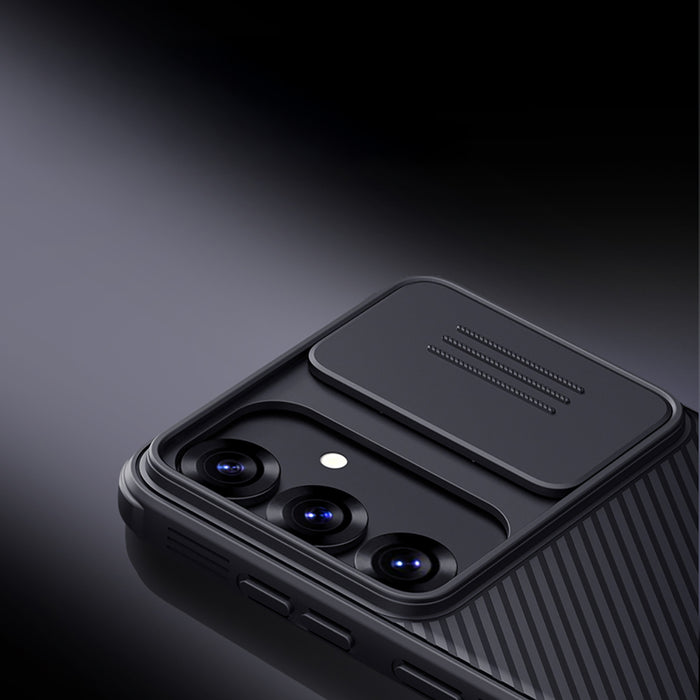 Nillkin CamShield Pro Case for Samsung Galaxy S25 with Camera Cover - Black