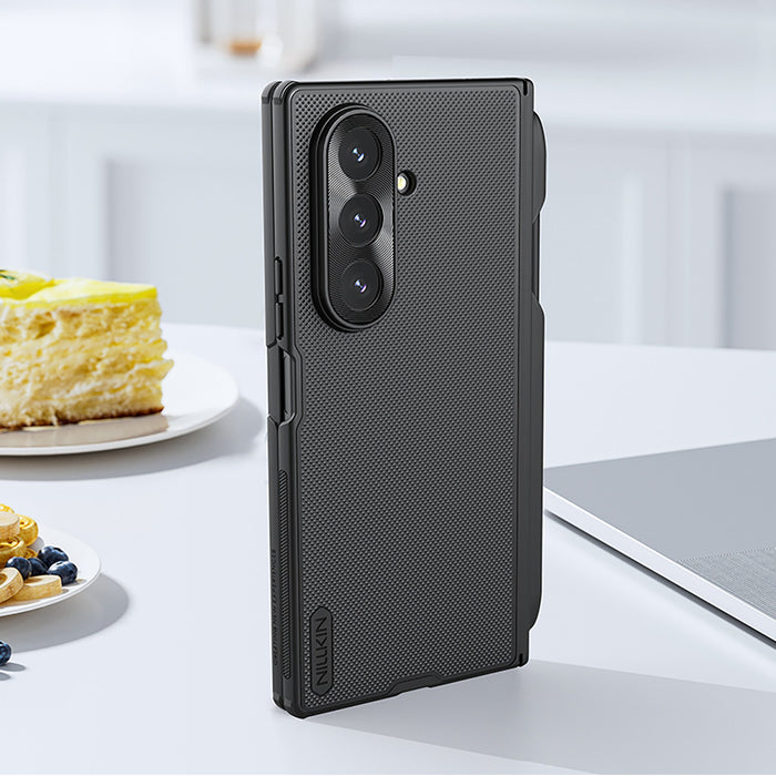 Nillkin Super Frosted Shield Fold Magnetic Case for Samsung Galaxy Z Fold 7, MagSafe Compatible, with S Pen Space - Black