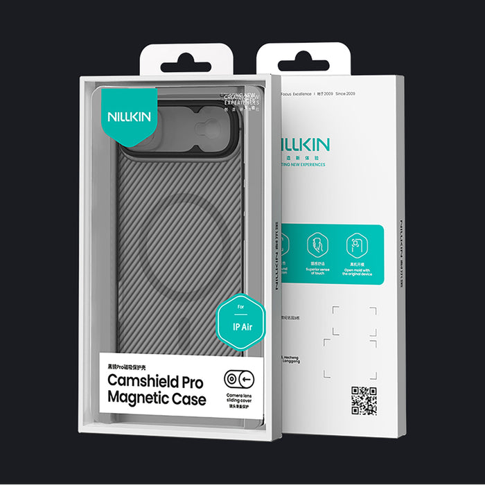 Nillkin CamShield Pro MagSafe Compatible Case for iPhone 17 Air - Transparent Black