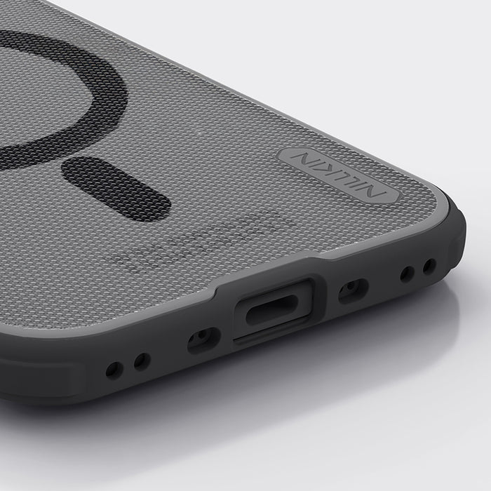 Super Frosted Shield Pro Magnetic Case IP17 Air Transparent black