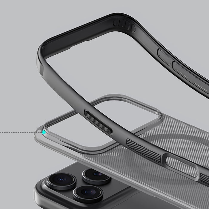 Nillkin Super Frosted Shield Pro MagSafe Compatible Case for iPhone 17 Pro - Transparent Black