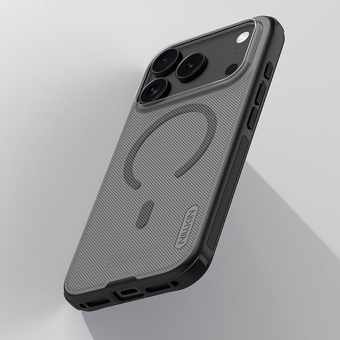 Super Frosted Shield Pro Magnetic Case IP17 Pro Transparent black