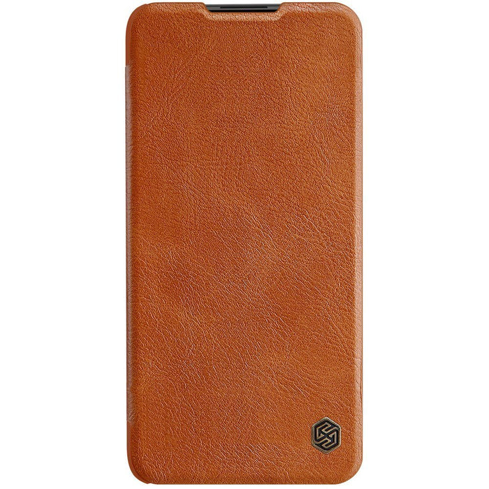 Nillkin Qin leather holster case for Xiaomi Redmi Note 9T 5G brown