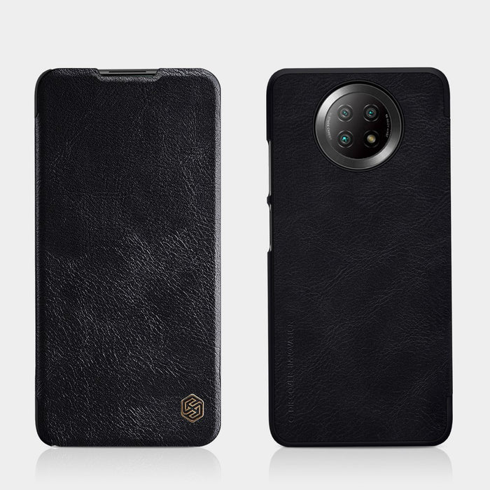 Nillkin Qin leather holster case for Xiaomi Redmi Note 9T 5G brown
