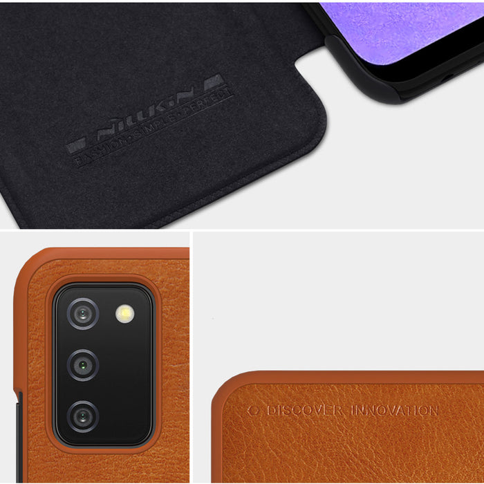 Nillkin Qin leather holster case for Samsung Galaxy A03s black