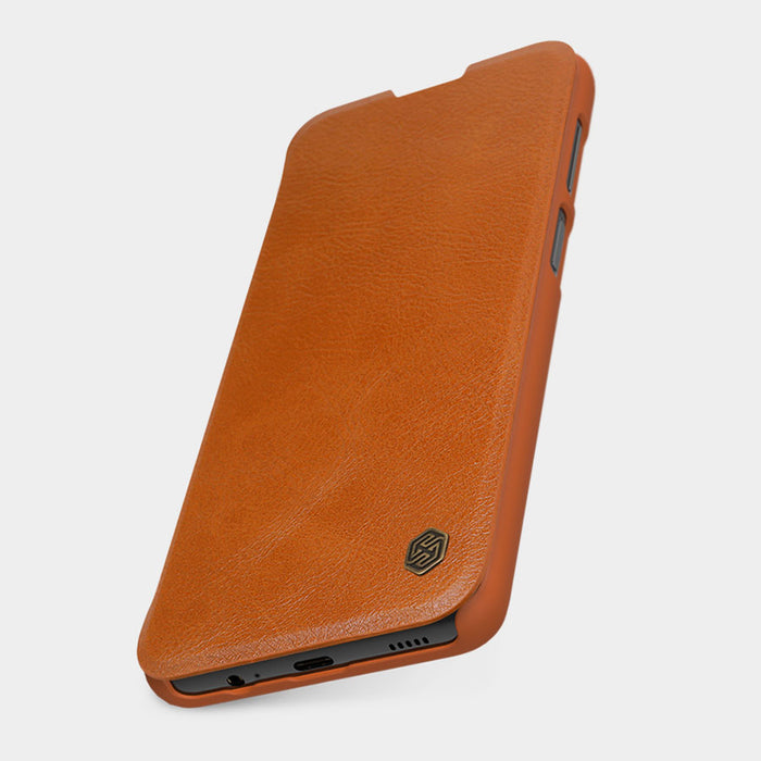 Nillkin Qin Case Case for Xiaomi Redmi Note 11 Pro+ (China) / Redmi Note 11 Pro (China) / Mi11i HyperCharge Camera Protector Holster Cover Flip Case Black