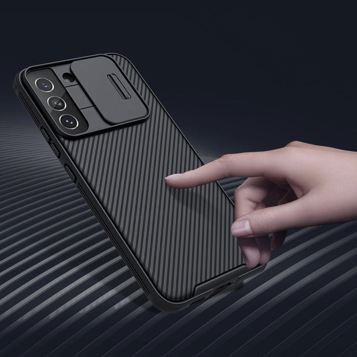 Nillkin CamShield Pro Case Armored Case Cover Camera Protector for Samsung Galaxy S22+ (S22 Plus) Blue