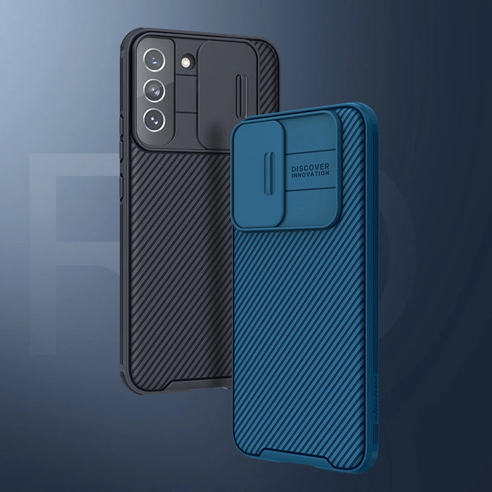 Nillkin CamShield Pro Case Armored Case Cover Camera Protector for Samsung Galaxy S22+ (S22 Plus) Blue