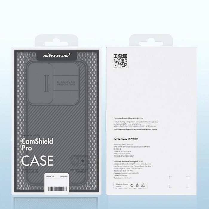 Nillkin CamShield Pro Case Armored Case Cover Camera Protector for Samsung Galaxy S22+ (S22 Plus) Blue
