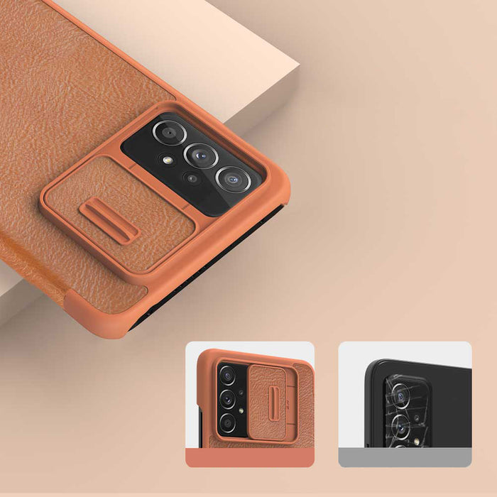 Nillkin Qin leather holster case for Samsung Galaxy A73 black