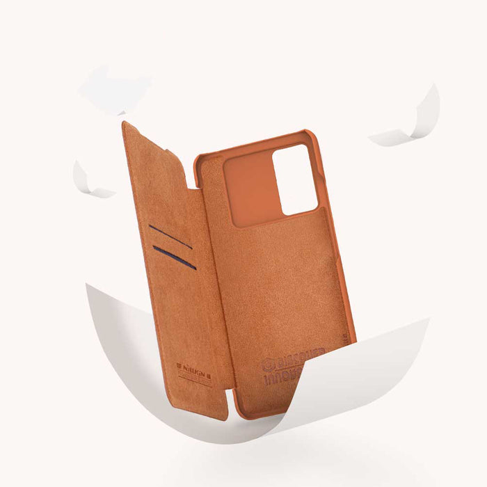 Nillkin Qin leather holster case for Samsung Galaxy A73 red