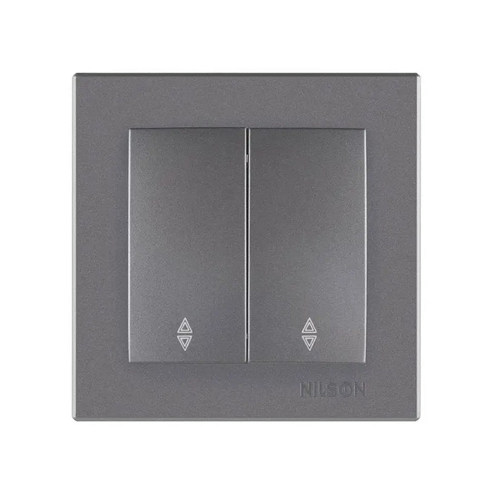 NILSON ALEGRA DOUBLE DEVIATOR ANTHRACITE KEY - Ключове и контакти<<<Електроматериали<<<Praktiker&&&Ключове и