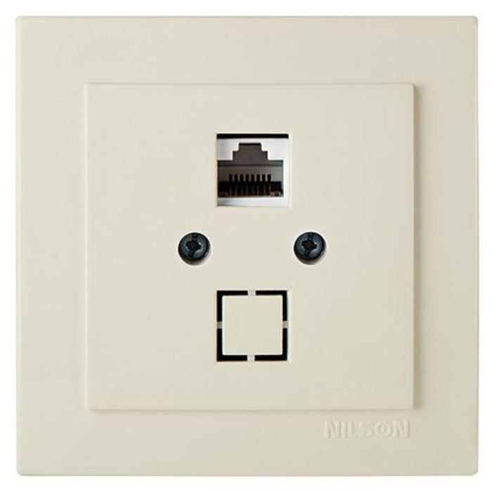 SOCKET INTERNET RJ45 CREAM TOURAN