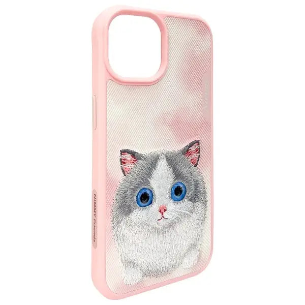 Nimmy Big Eyed Pet 2.0 Cat Case for iPhone 15 - Pink - Cell phone cases and covers<<<HurtelXML