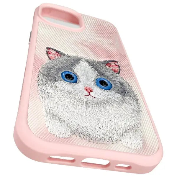 Nimmy Big Eyed Pet 2.0 Cat Case for iPhone 15 - Pink - Cell phone cases and covers<<<HurtelXML