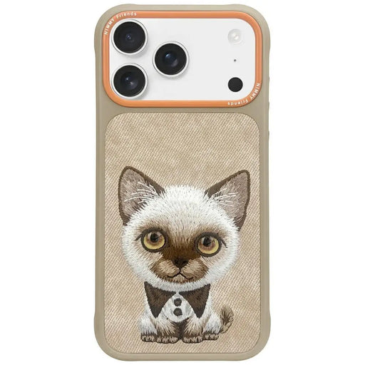 Nimmy Big Eyed Pet 2.0 Cat case for iPhone 17 Pro - beige - Cell phone cases and covers<<<HurtelXML