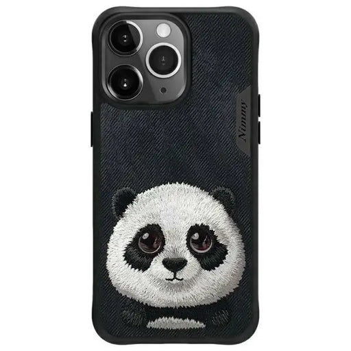 Nimmy Big Eyed Pet 2.0 Panda case for iPhone 15 Pro - black - Cell phone cases and covers<<<HurtelXML