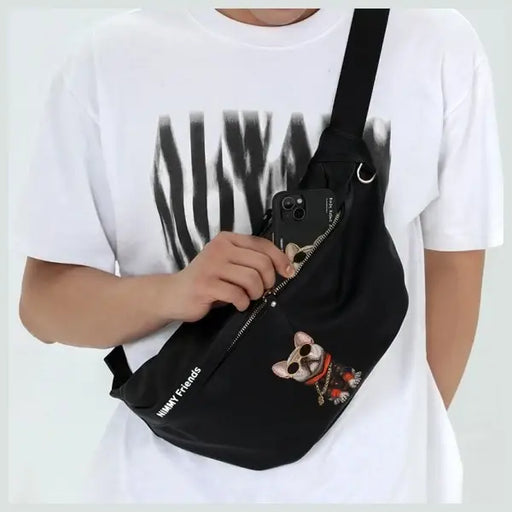 Nimmy Crossbody Glasses Cool Cat Shoulder Bag - Pink - Nerki opaski kamizelki do biegania<<<HurtelXML