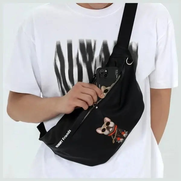 Nimmy Crossbody Glasses Cool Cat Shoulder Bag - Pink - Nerki opaski kamizelki do biegania<<<HurtelXML