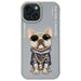 Nimmy Glasses Cool Dog iPhone 15 Case - Gray - Cell phone cases and covers<<<HurtelXML