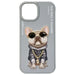 Nimmy Glasses Cool Dog iPhone 15 Case - Gray - Cell phone cases and covers<<<HurtelXML