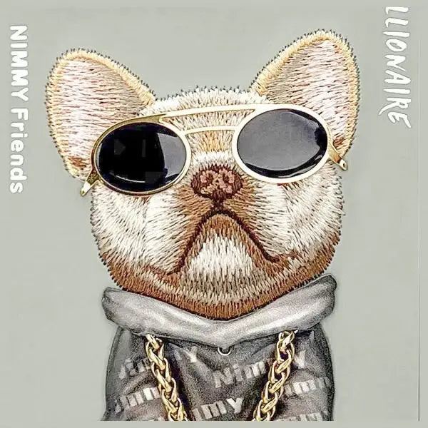 Nimmy Glasses Cool Dog iPhone 15 Pro Case - Gray - Cell phone cases and covers<<<HurtelXML