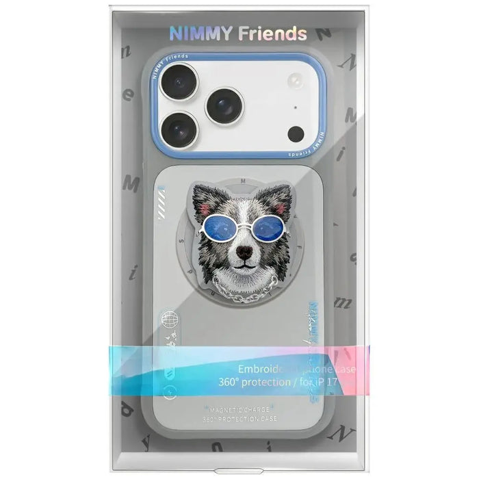 Nimmy Glasses Cool Dog MagSafe Case for iPhone 17 Pro - Gray - Cell phone cases and covers<<<HurtelXML