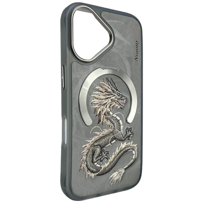 Nimmy Dragon MagSafe iPhone 16 Case - Gray