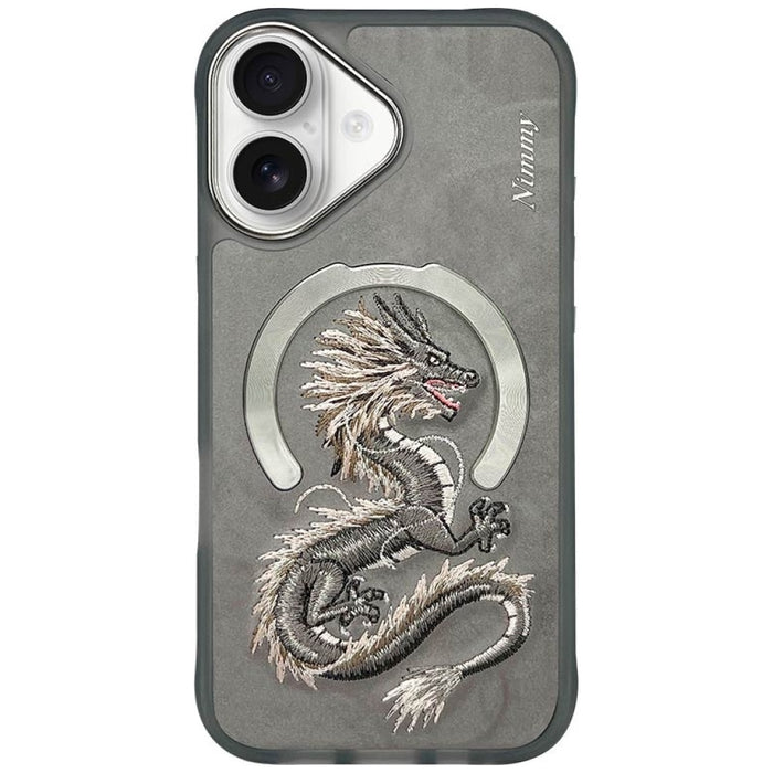 Nimmy Dragon MagSafe iPhone 16 Case - Gray