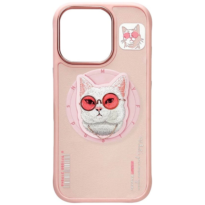 Nimmy Glasses Cool Cat MagSafe Case for iPhone 16 Pro Max - Pink