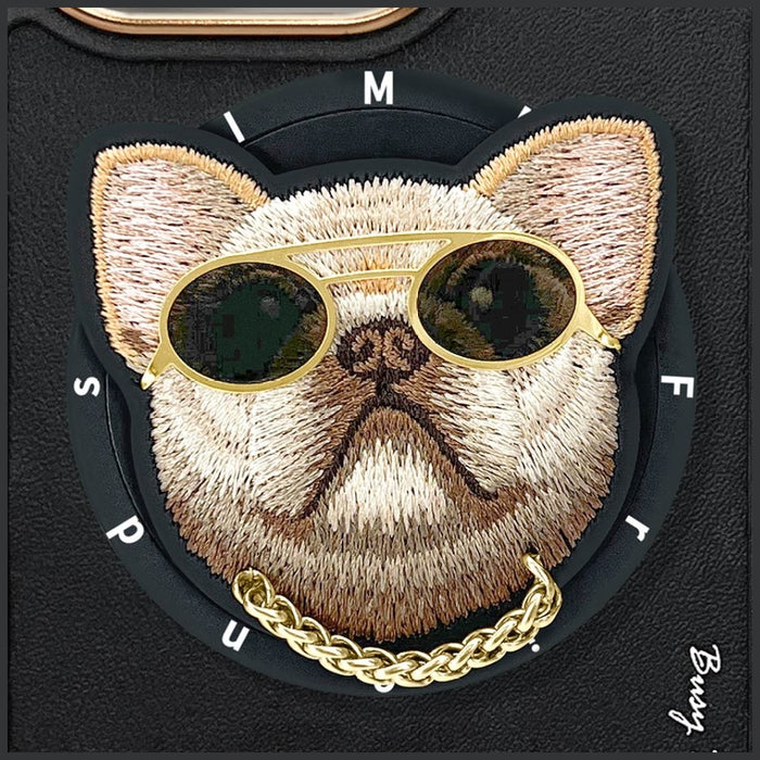Nimmy Glasses Cool Dog MagSafe Case for iPhone 16 Pro - Black