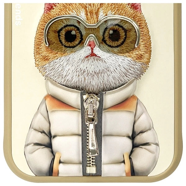 Nimmy Cool&amp;Cute 2.0 Cat Case for iPhone 15 - Beige