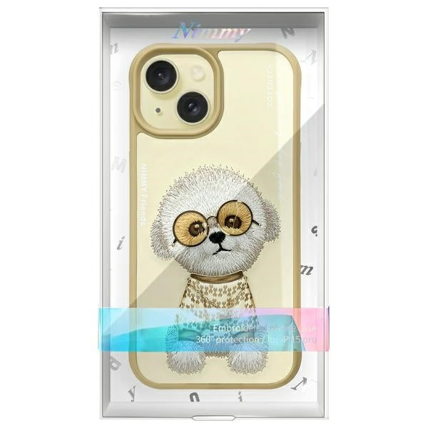 Nimmy Glasses Cool iPhone 15 Case - Beige