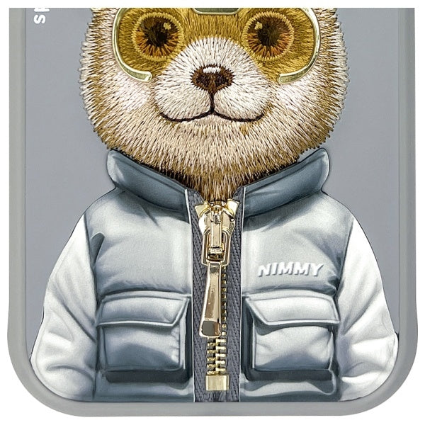 Nimmy Cool&amp;Cute 2.0 Bear Case for iPhone 15 - Gray