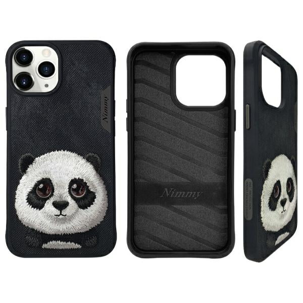 Nimmy Big Eyed Pet 2.0 Panda case for iPhone 15 Pro - black