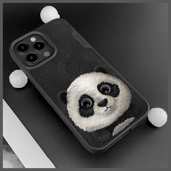 Nimmy Big Eyed Pet 2.0 Panda case for iPhone 15 Pro - black