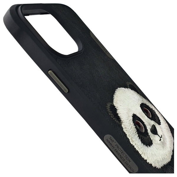 Nimmy Big Eyed Pet 2.0 Panda case for iPhone 15 Pro - black