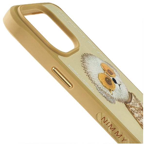 Nimmy Glasses Cool Case for iPhone 15 Pro - Beige
