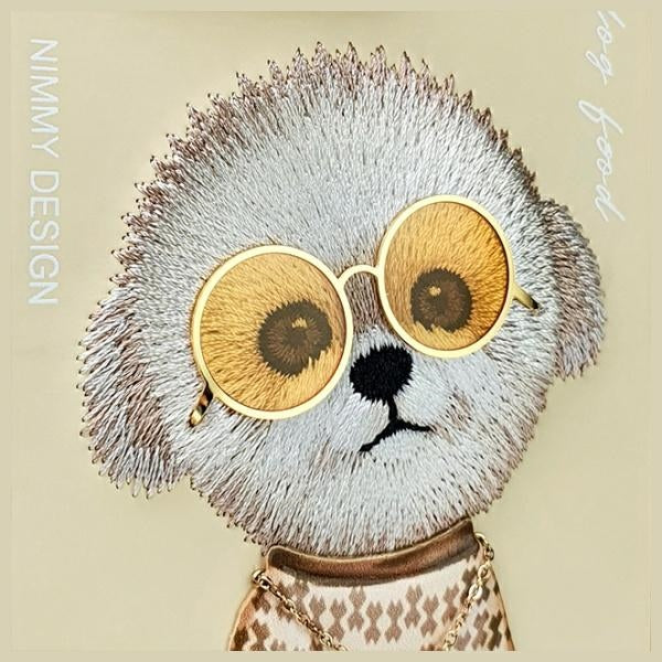 Nimmy Glasses Cool Case for iPhone 15 Pro - Beige