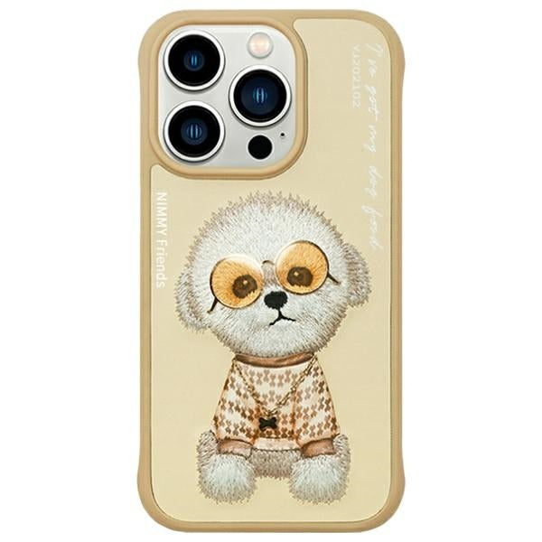 Nimmy Glasses Cool Case for iPhone 15 Pro - Beige