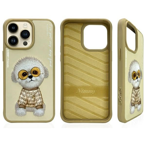 Nimmy Glasses Cool Case for iPhone 15 Pro - Beige