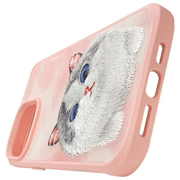 Nimmy Big Eyed Pet 2.0 Cat Case for iPhone 15 Pro Max - Pink
