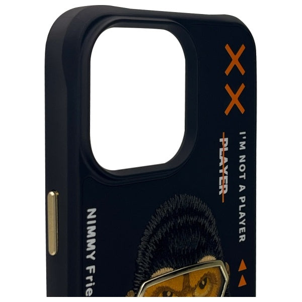 Nimmy Cool&amp;Cute 2.0 Monkey Case for iPhone 15 Pro Max - Black