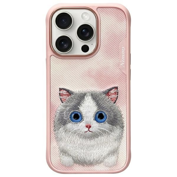 Nimmy Big Eyed Pet 2.0 Cat Case for iPhone 16 Pro - Pink