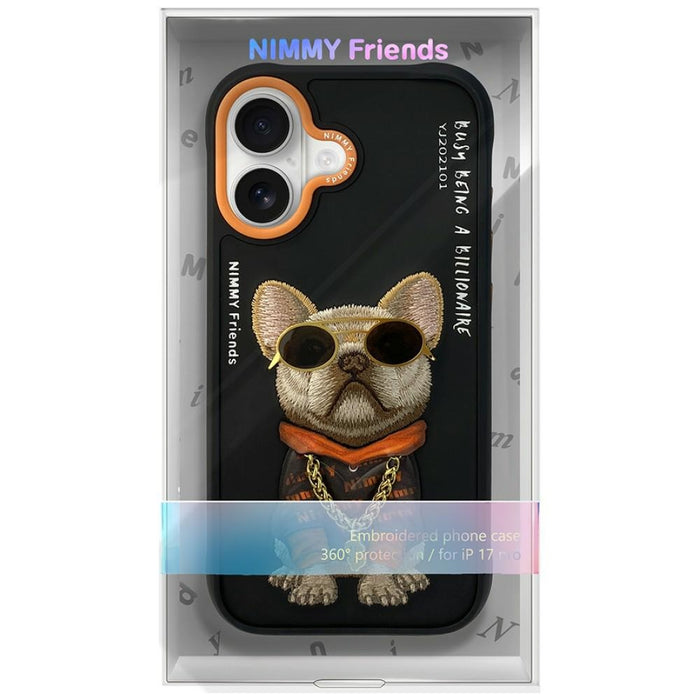 Nimmy Glasses Cool Dog iPhone 17 Case - Black