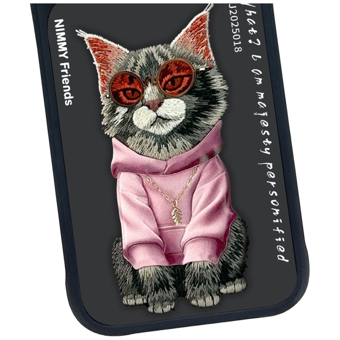 Nimmy Glasses Cool Cat Case for iPhone 17 Pro Max - Black