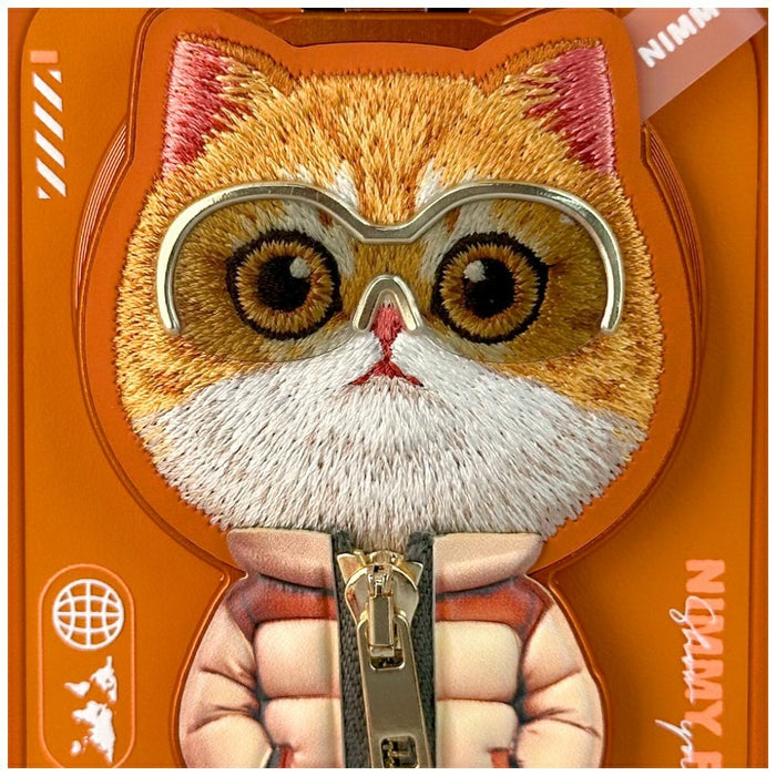 Nimmy Cool&amp;Cute 2.0 Cat Case for iPhone 17 Pro with Magnetic Hanger - Orange