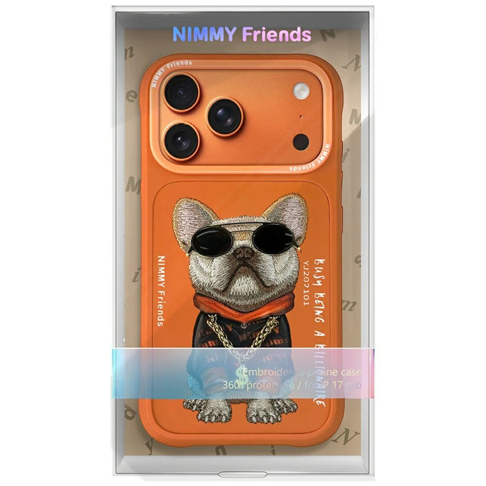 Nimmy Glasses Cool Dog iPhone 17 Pro Case - Orange