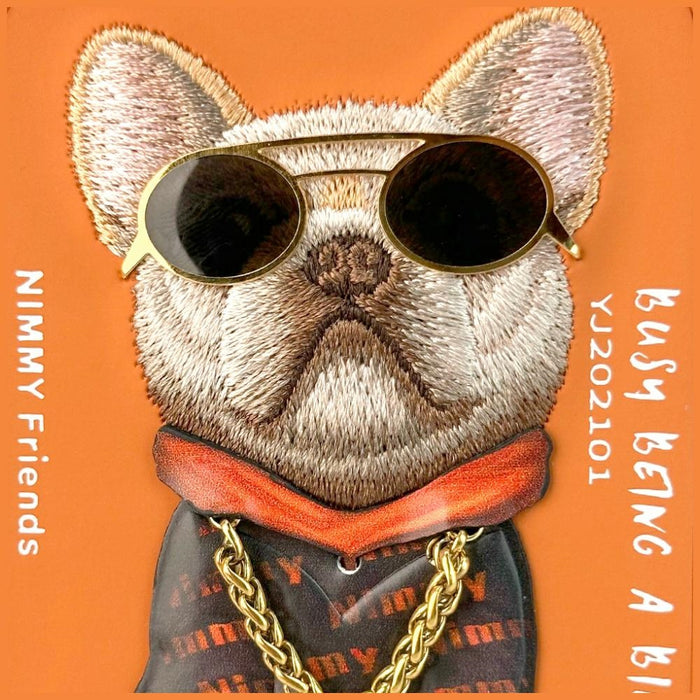 Nimmy Glasses Cool Dog iPhone 17 Pro Case - Orange