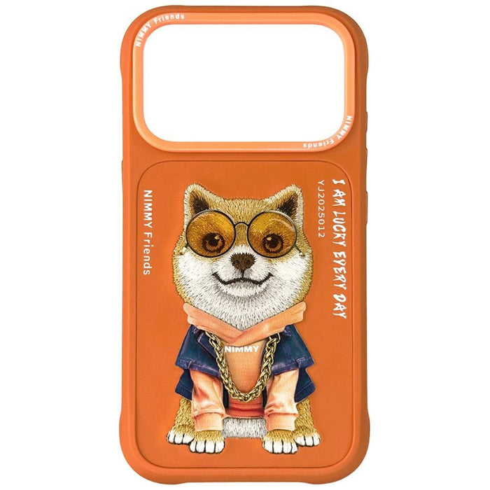 Nimmy Glasses Cool Dog iPhone 17 Pro Case - Orange